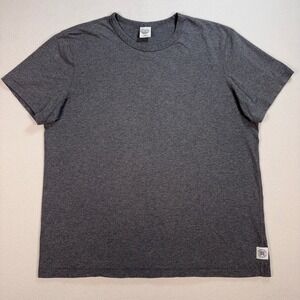 Reigning Champ Cotton T-Shirt Men's L Gray Crewneck Logo‎ RC-1511